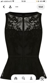 Karen Millen Black lace top