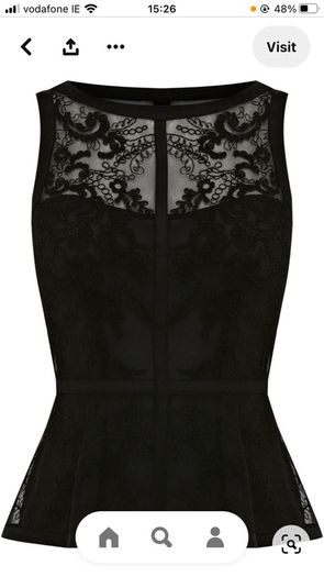 Karen Millen Black lace top
