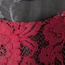 Promod Burgundy Lace Drop Waist 1920s Dress Size 10 Image 3