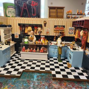 One Room Dollshouses for Display Purposes Reduced