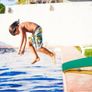 Gymnastics Springboard for Kids Vaulting Training Fitness Playing, Portable Curved Spring Board, Hard Wood Practice Equipment, Elastic Board for Home Room Athletics Training Image 5