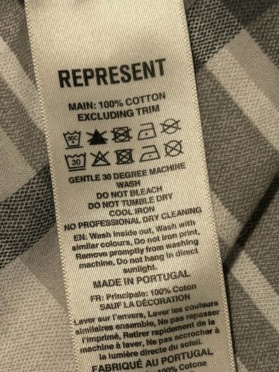 Represent baby blue owners club tee Size S