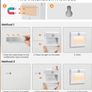 2 Packs Motion Sensor Lights Indoor with 3 Modes, Battery Powered Cupboard Lights Warm white 3100K with Removable Magnetic Strips for Kid's Bedroom Bathroom Hallway Stair Kitchen (FREE POSTAGE) Image 6