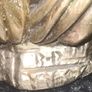 2 signed decorative large gilded eagle statues Image 2