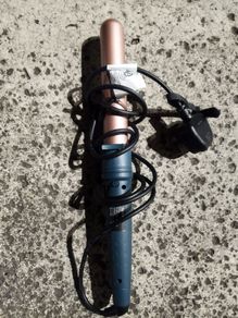 CkeyiN Auto Rotary Hair Curler LCD Digital Curling Iron Wand Tourmaline