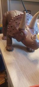 Vintage 1987 Playskool Definitely Dinosaurs Triceratops 12"