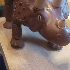Vintage 1987 Playskool Definitely Dinosaurs Triceratops 12"