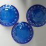 BOWLS - Vintage - Blue Glass x 3 Image 6