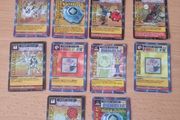 10 Digimon Power Option cards. 1999.