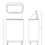 Brabantia white Bin Image 7