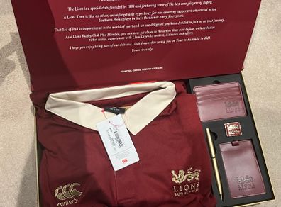 Lions Rugby Box - Signed by Sir Ian McGeechan
