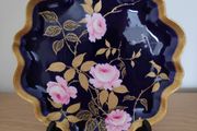 Antique Aynsley cobalt blue cabinet plate