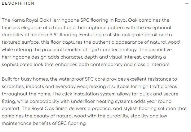 Premium SPC Herringbone Laminate Flooring, High-Quality Low Maintenance