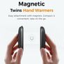 Magnetic Hand Warmers Rechargeable 2 pack, Electric Handwarmers Ultra Thin Light Portable for Pocket Gloves,3 Levels Heat, Up to 8 hrs, UL Certified,Idea Tech Gifts for Men, Women Image 4