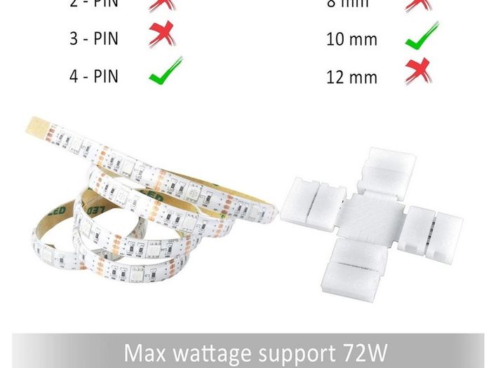 Click here to send this ad to a friend              24Pack 10mm 5050RGB LED Strip Connectors (4 Shapes)
