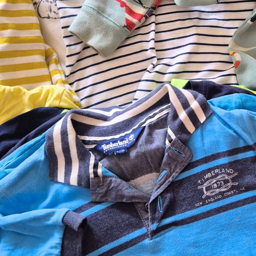 Boys Premium Designer Bundle (age 7-8, 25 Tops) - Hugo Boss, Mini Boden, Hilfiger, Zara