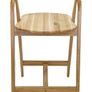 Nordic Oak Embrace Bar Stool with Curved Backrest and Armrests Image 8