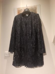 Dressy lace coat jacket navy