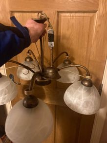 Five globe Celing light fitting postage extra
