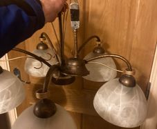 Five globe Celing light fitting postage extra