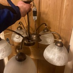 Five globe Celing light fitting postage extra