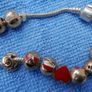 18k Gold Plated Emoji Charms on Silver Tone Bracelet Image 3