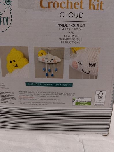 Crochet arts & crafts Kit, Clouds, New in box