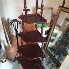 corner shelf for nick nacks Mahogany style