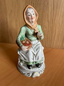 Vintage Porcelain Figurine "Lady with Vegetables"