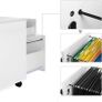 New Home Office Filing Cabinet With Locks (White) - FREE P&P Image 3