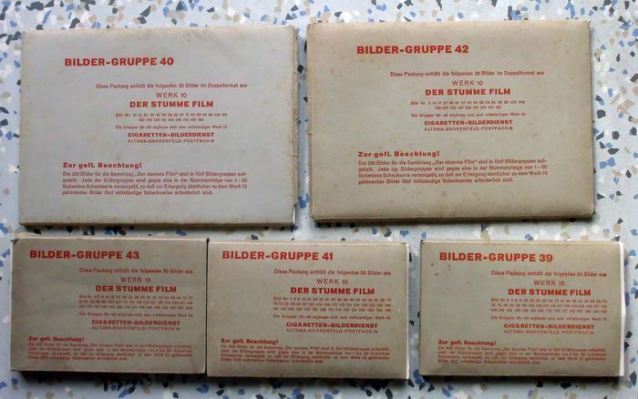 "The Silent Film" Picture Cards (200) Original 1913.