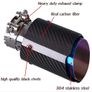 Car exhaust tip, Carbon Fiber, Blue, 64-67mm Image 4