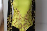 Brand new Shein yellow bodysuit size M UK10/12 EU38/40 Postage included