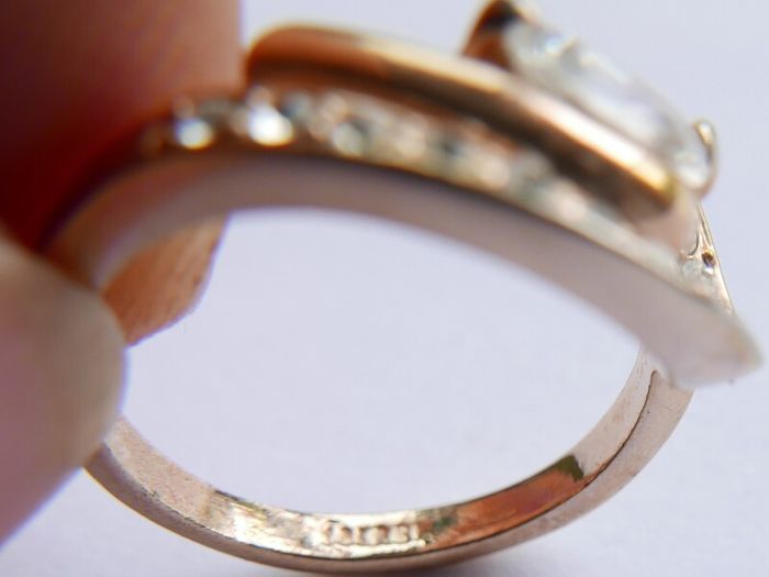 Vintage 18K GP Gold Plated Ring size M