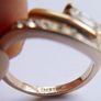 Vintage 18K GP Gold Plated Ring size M Image 10