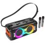 Beat Bass Wireless Karaoke Speaker Supports TF, USB, AUX with 2 Wireless Microphones Image 8