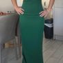 Green bow debs dress Image 2
