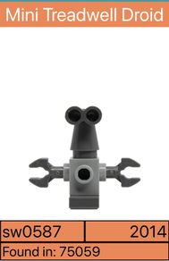 Lego minifigure Mini Treadwell Droid sw0587 - 2014