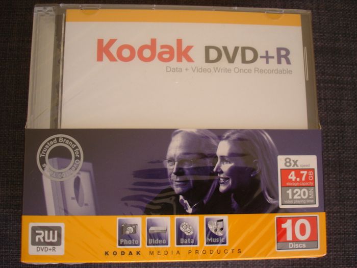 Kodak DVD+R 4.7GB - 10 Discs