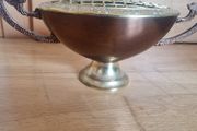 Vintage copper and brass rose bowl