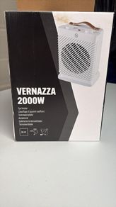 2000w Electric Portable Fan Heater White
