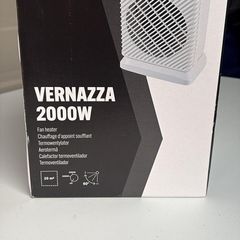 2000w Electric Portable Fan Heater White