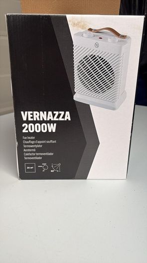 2000w Electric Portable Fan Heater White