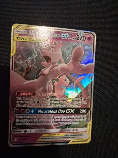 Pokemon Card : Mewtwo&mew gx tagteam