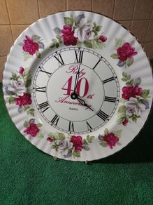 40th Anniversary Clock Plate