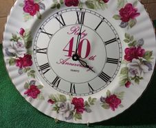 40th Anniversary Clock Plate