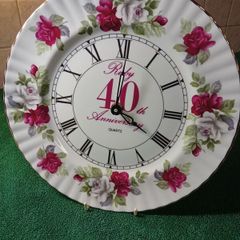40th Anniversary Clock Plate