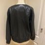 Bomber jacket faux leather black size 10 - new Image 4