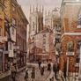 Limited Edition signed "Low Petergate" by M.J Braithwaite framed print Image 6