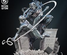 3D printed resin Spiderman & Venom 1/6 scale figure